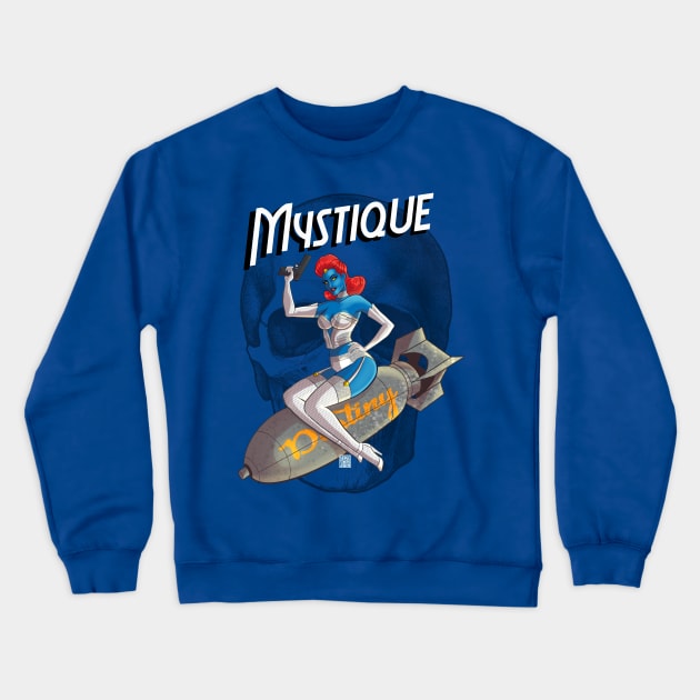 Mystique Bombshell Crewneck Sweatshirt by sergetowers80